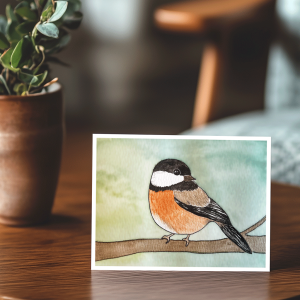 Chickadee on Branch