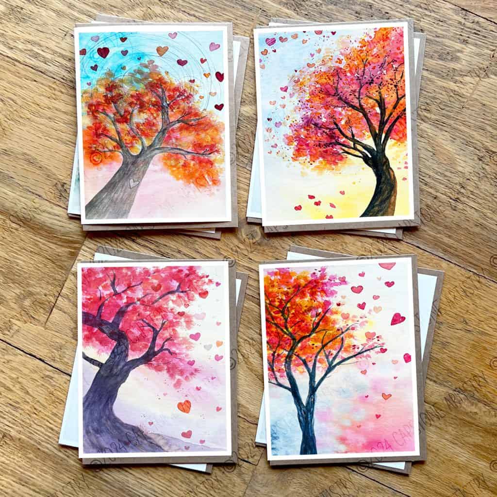 Cards That Actually Mean Something | Artist cards and greeting card box sets. Handproduced, blank inside. FSC paper.