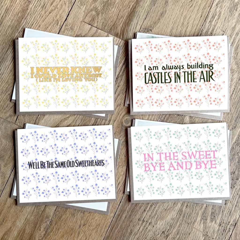 Cards That Actually Mean Something | Artist cards and greeting card box sets. Handproduced, blank inside. FSC paper.