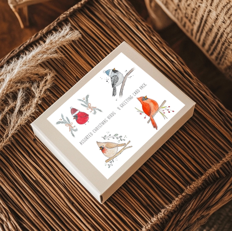 Christmas Birds - Mix 8-Pack