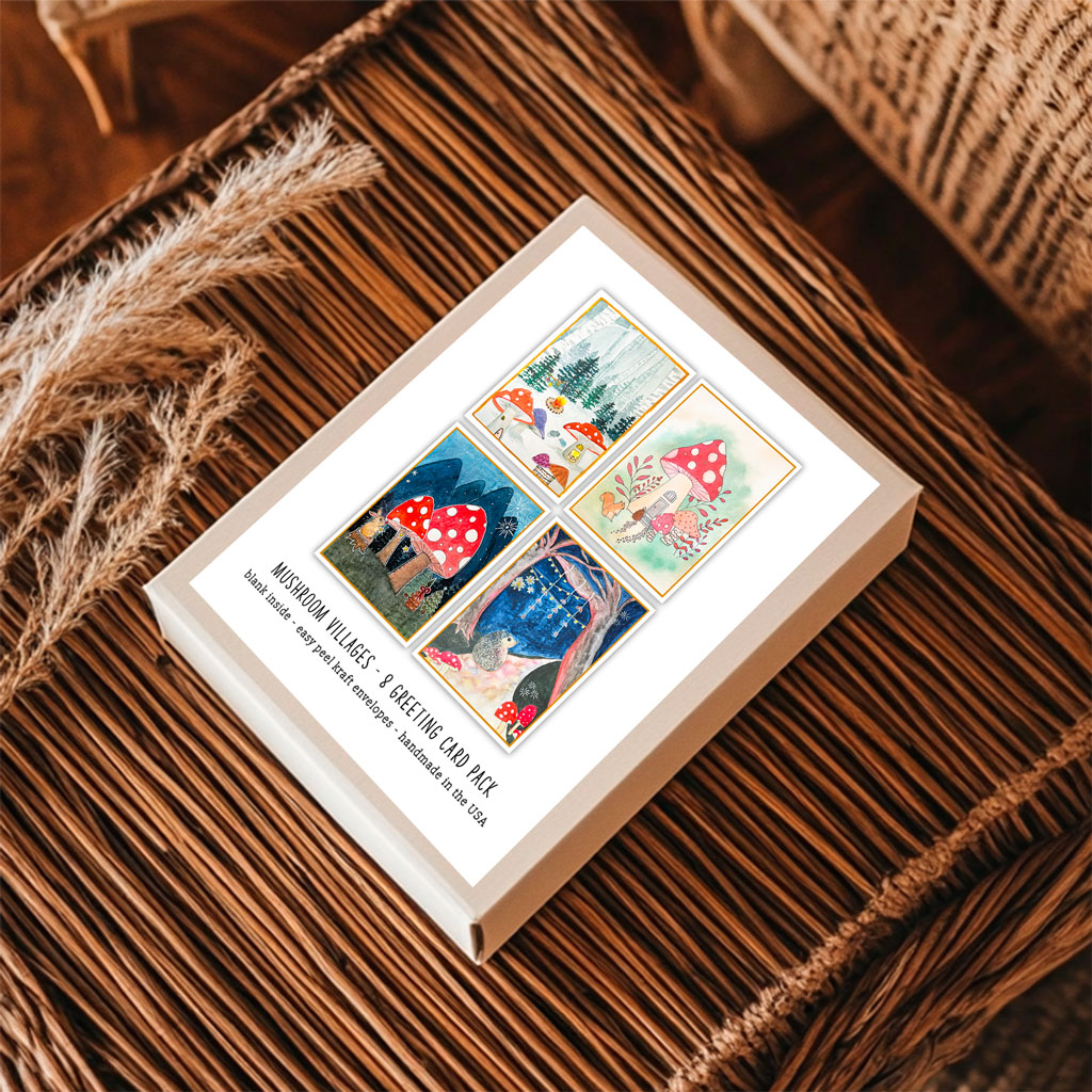 Christmas Mushroom Villages