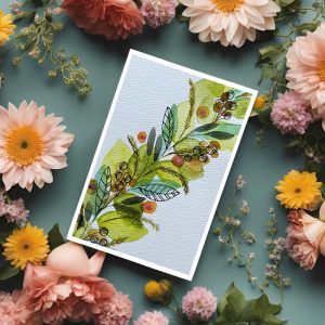 CS0025—Green-Arch-w-Pen Green Archway With Pen Design